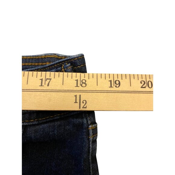 Talbots Petites 16P Blue Jeans Button-Accent Cropped Straight Jeans - Picture 9 of 16